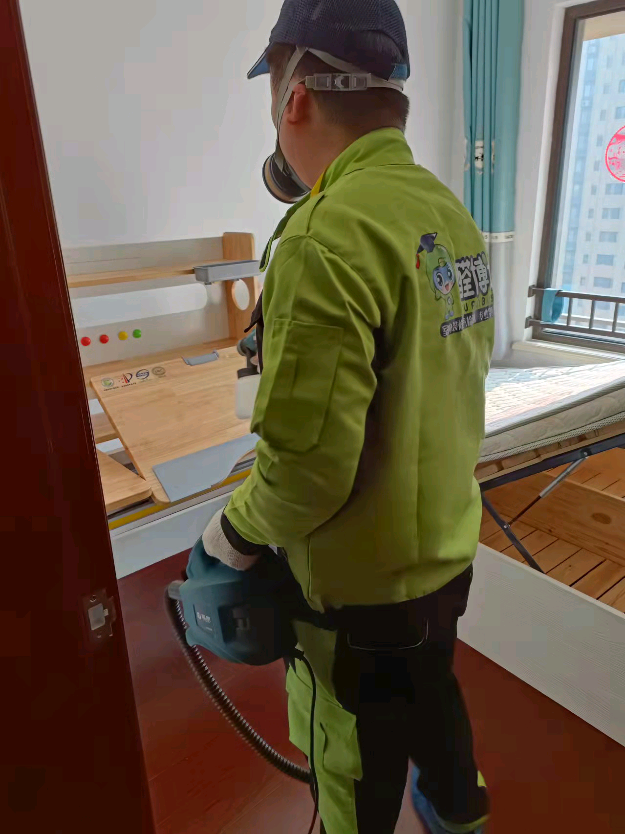 营口今日醛博士家装治理现场